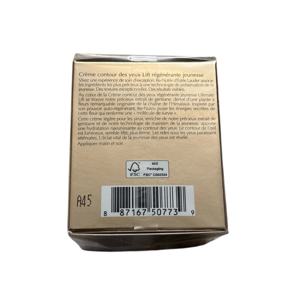 Estee Lauder Re-Nutriv Ultimate Lift Regenerating Youth Eye Creme 0.5 oz FRESH - Picture 2 of 4